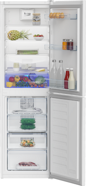 Beko CNG4582VW Fridge Freezer Internal View Blue