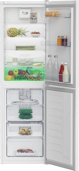 Beko CNG4582VW Fridge Freezer Internal View Green