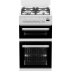 Beko EDG507W 50cm Twin Cavity Gas Cooker with Gas Hob - White_front