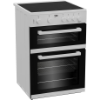 Beko ETC611W 60cm Twin Cavity Electric Cooker with Ceramic Hob - White_side
