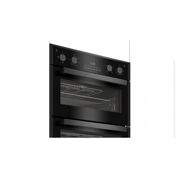 Blomberg RODN9202DX 59.4cm Built In Electric Double Oven - Dark Steel_side