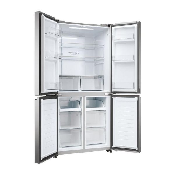 Haier HCR3818ENMM 83.3cm Total No Frost Multi Door Fridge Freezer - Inox_emptyside