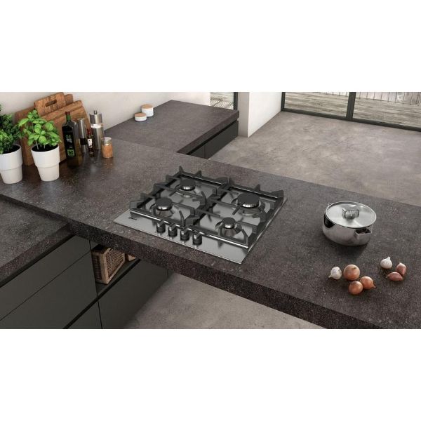 Neff T26DS49N0 58cm Gas Hob - Stainless Steel_view