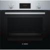 Bosch HHF113BR0B 59.4cm Serie 2 Built In Electric Single Oven with 3D Hot Air - Stainless Steel_main