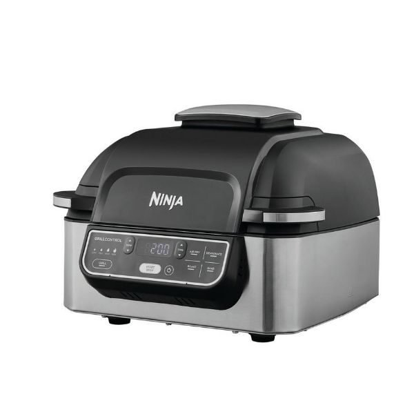 Ninja AG301UK Foodi Health Grill & Air Fryer - Black/Stainless Steel_main