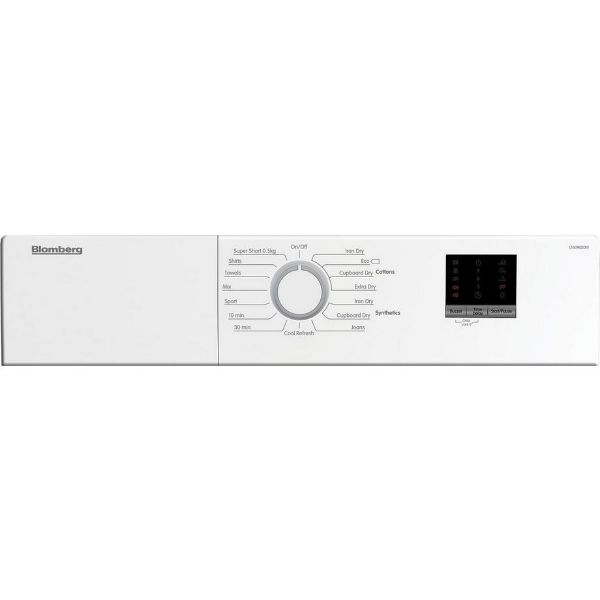 Blomberg LTA09020W 9kg Vented Tumble Dryer - White_control