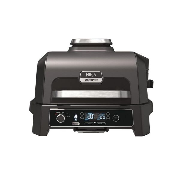 Ninja OG850UK Woodfire XL Electric BBQ Grill & Smoker - Black/Grey_main