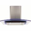 Picture of CDA EKP60SS Curved Glass Extractor with Edge Lighting