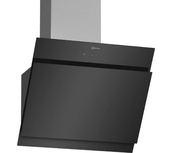 Picture of Neff D65IHM1S0B 60cm Wall-Mounted Angled Cooker Hood in Black - Display Model