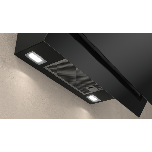 Picture of Neff D65IHM1S0B 60cm Wall-Mounted Angled Cooker Hood in Black - Display Model