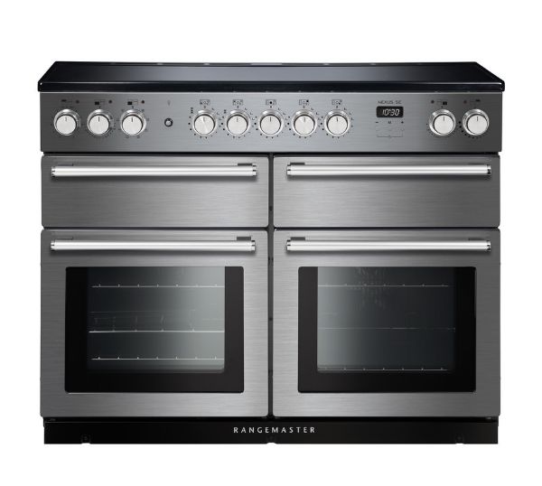 Picture of Rangemaster 118270 Nexus SE 110 Induction Range Cooker in Stainless Steel with Chrome Trim-NEXSE110EISS/C - Display Model