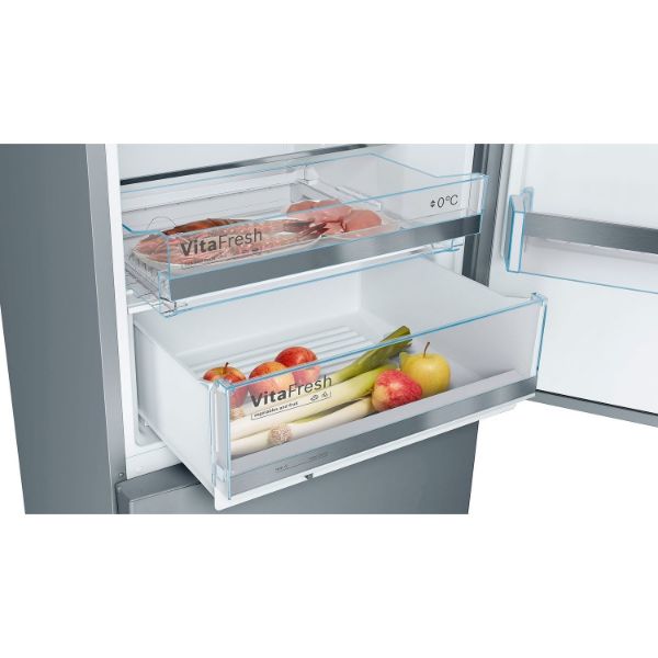 Picture of Bosch KGE49AICAG Serie 6 Freestanding Fridge Freezer with Freezer at Bottom