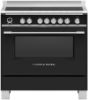 Fisher and Paykel OR90SCI6B1 90cm Induction Range Cooker with Hob SmartZones and Pyrolytic Cleaning 