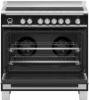 Fisher and Paykel OR90SCI6B1 90cm Induction Range Cooker with Hob SmartZones and Pyrolytic Cleaning_open