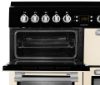 Picture of Leisure CC100F521C Chefmaster 100cm Dual Fuel Range Cooker with Glass Top Lid in Cream