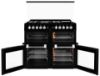 Picture of Leisure CC100F521K Chefmaster 100cm Dual Fuel Range Cooker with Glass Top Lid in Black