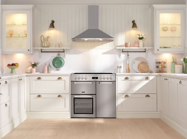 Picture of Leisure PR90C530X Cuisinemaster Pro 90cm Electric Range Cooker with Three Ovens in Stainless Steel