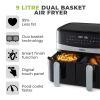 Tower T17088 Vortx 9L Dual Basket Air Fryer_features