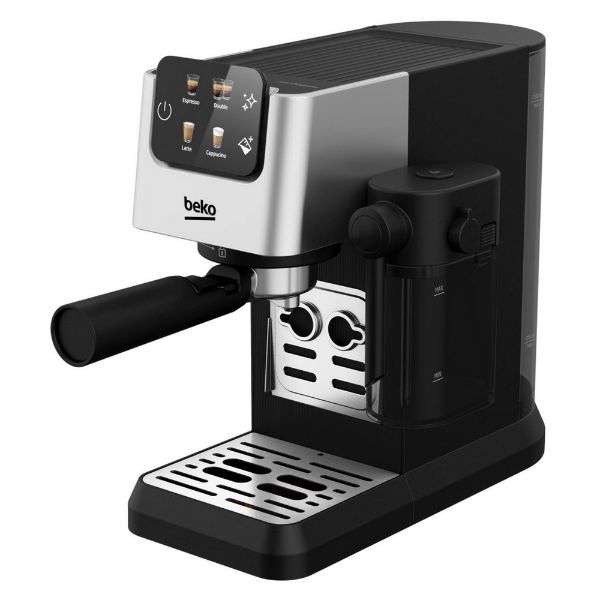 Beko CaffeExperto CEP5302B Manual Espresso with Steam Wand - Black_side view