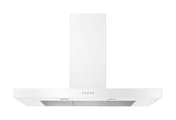 Rangemaster 105280 100cm Flat Hood Cooker Hood in White - UNBHDS100WH/_hood