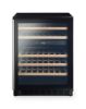 Rangemaster RDZ6046BL/ 126170 60cm Dual Zone Wine Cooler in Black with Stainless Steel Trim_main