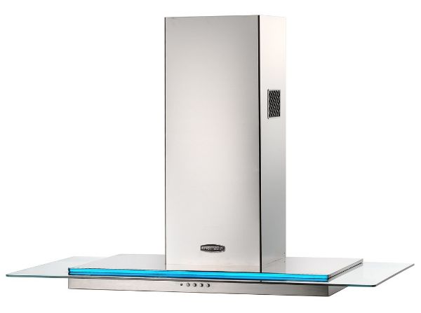 Rangemaster 95660 100cm Toledo Cooking Hood in Stainless Steel and Glass - RMHDT100SS/