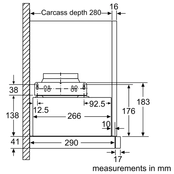 Siemens LI94MA530B 90cm Telescopic Cooker Hood_dimensions2