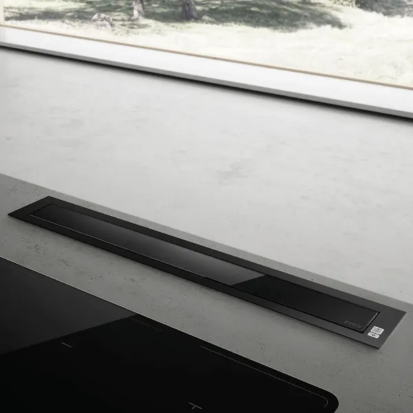 Elica PANDORA-BLK Pandora 90cm Downdraft Cooker Hood in Black_main