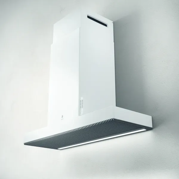 Elica HAIKU-90-WH Haiku 90cm Cooker Hood in White_side view