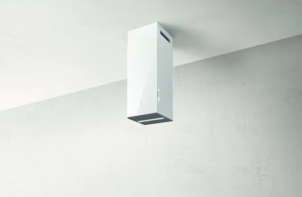 Elica HAIKU-ISL-32-WH Haiku Island 32cm Cooker Hood in White_room view