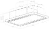 Elica CLOUD-SEVEN-RC Cloud Seven 90cm Cooker Hood in Stainless Steel - Recirculating_dimensions