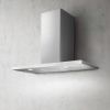 Elica GALAXY-LED-WH Galaxy LED 80cm Wall-Mounted Chimney Cooker Hood in Stainless Steel and White Glass