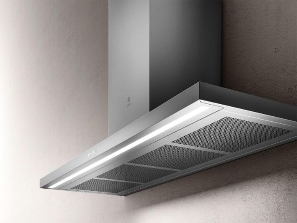 Elica THIN-90 Thin 90cm Slimline Cooker Hood in Stainless Steel_side