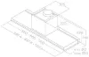 Elica LEVER-60 60cm Wide Integrated Hood in Stainless Steel_dimensions
