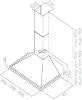 Elica Aquavitae 60cm Chimney Hood In Stainless Steel_dimensions