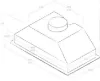 Elica ERA-LUX-BLK-60 60cm ERA LUX Canopy Hood in Black_dimensions