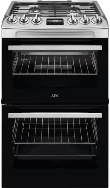 AEG CGX1130ACM 55cm Freestanding Double Oven Gas Cooker_main