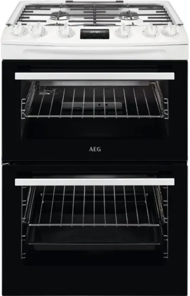 AEG CGX6130ACW 60cm Freestanding Double Oven Gas Cooker_main