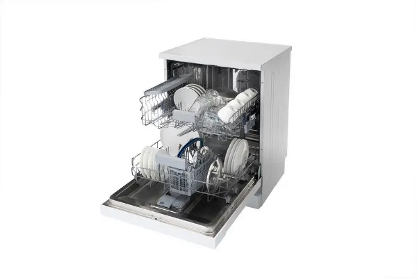 Sensis DWF0114FSDW Dishwasher - White - 14 Place Settings_angled