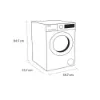 Sensis WMF01814AW 8kg 1400 Spin Washing Machine - White_dimensions