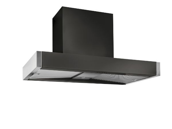 Mercury MHDSC1000AB 93940 1000 Slab Chimney Hood in  Ash Black (Satin)