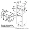 Neff C18FT56N1B Built In Compact Oven with Steam Function_installation dimensions