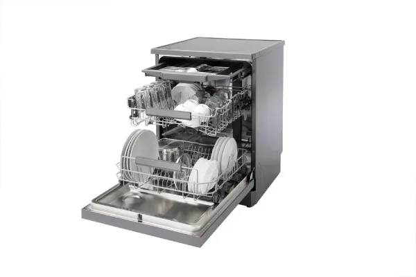 Schonhaus DWSF0115FSBG Dishwasher - Graphite - 15 Place Settings_open door