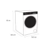 Schonhaus WMSF011014AW 10kg 1400 Spin Washing Machine - White_dimensions