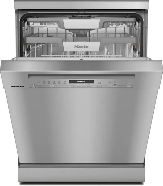 Miele G7130 SC CLST Freestanding Full Size Dishwasher with AutoDos in Clean Steel_main