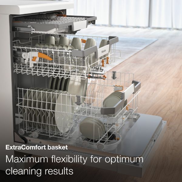 Miele G7655 SCVi XXL AutoDos XXL Full Size Integrated Dishwasher in Stainless Steel_extra comfort