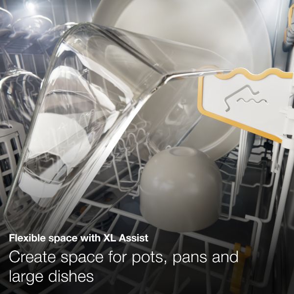 Miele G7655 SCVi XXL AutoDos XXL Full Size Integrated Dishwasher in Stainless Steel_xl assist