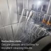 Miele G7210 Sci Full Size Semi Integrated Dishwasher in Stainless Steel/CleanSteel_flexcare glass and bottle