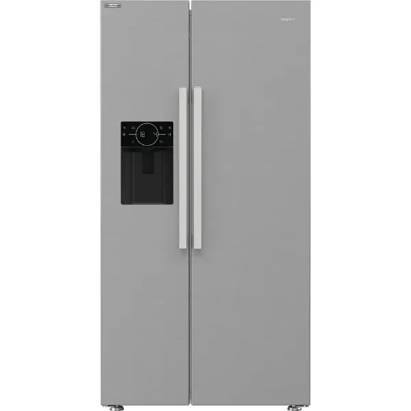 Hotpoint HPG2 6573W XP4UK Dual No Frost American Fridge Freezer With Water And Ice Dispenser - Silver_main