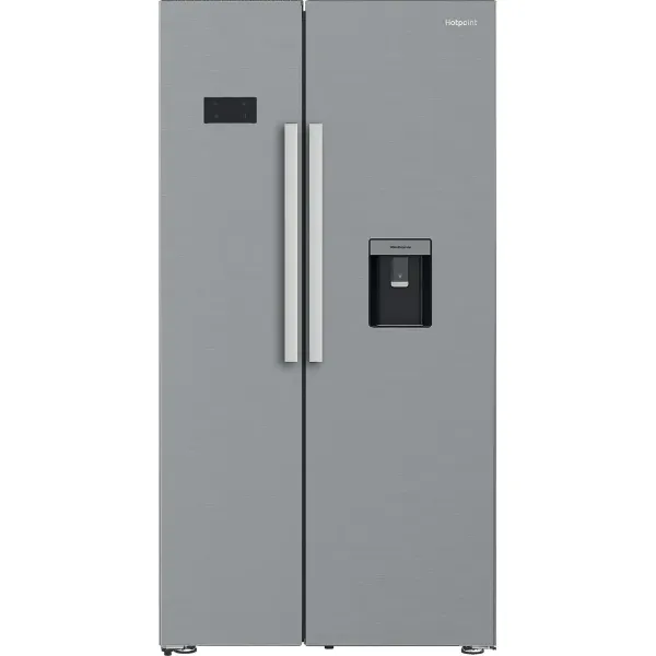Hotpoint HPG2 6583W XP4UK American Style Fridge Freezer with Dual No Frost and FreshShield - Silver_main